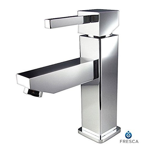 Fresca Bath FFT1030CH Bevera Single Hole Mount Bathroom Vanity Faucet, Chrome