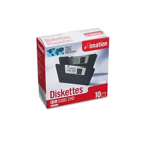 imation Products - imation - 3.5" Diskettes, IBM-Formatted, DS/HD, 10/Box - Sold As 1 Box - Cost effective. - Low torque reduces diskette drive wear. - Antistatic design. - Formatted. -