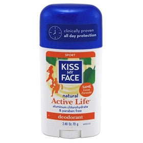 Kiss My Face Deodorant Stick Active Life Sport 2.48oz (6 Pack)