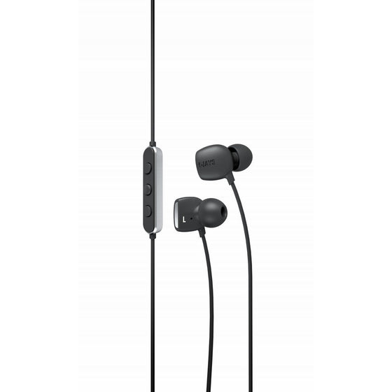 JAYS T00079 Four High Fidelity Earphones with 3-Button Remote for iPhone 4 - Retail Packaging - Black
