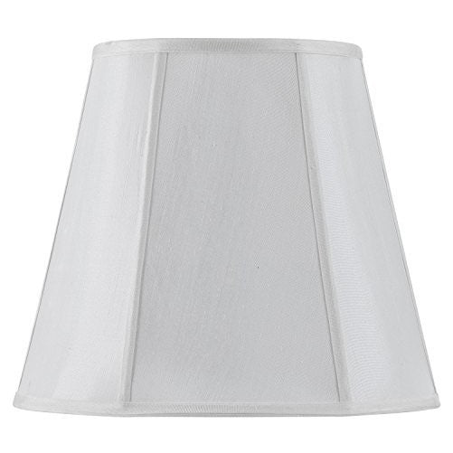 Cal Lighting SH-8107/16-WH Vertical Piped Deep Empire Shade with 16-inch Bottom, White