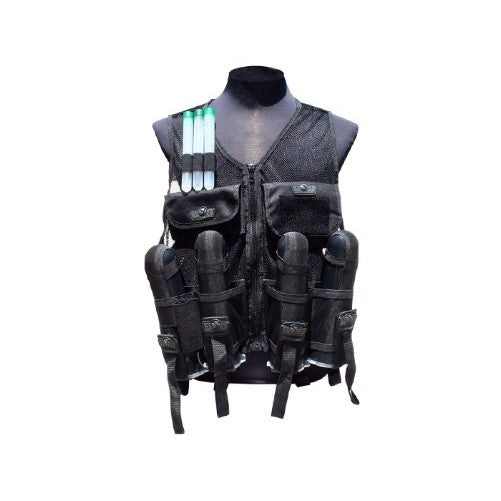 Gen-X Global GXG Paintball Lightweight Vest, Black