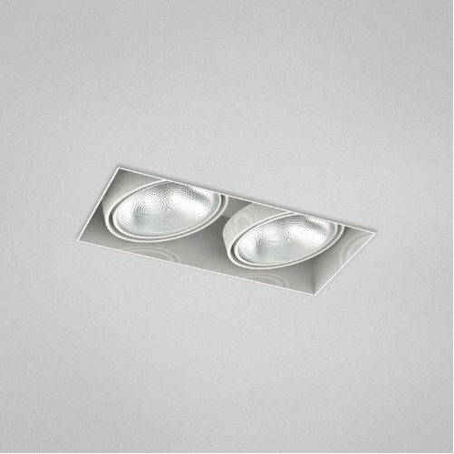 Eurofase TE222 2-Light PAR30 Trimless Multiple Recessed Light Fixture, White