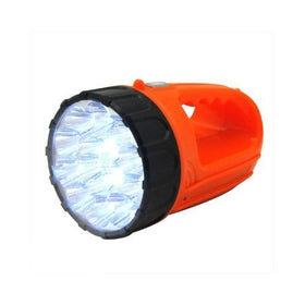 15 L.E.D. High Powered Rechargeable LED Flashlight Wall Socket Charging Flash Light Design (with Carry Sling)