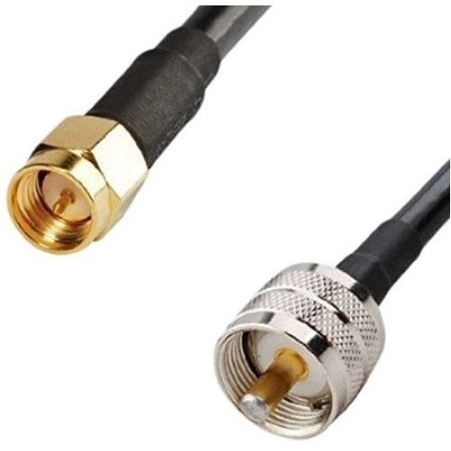 MPD Digital rg-58-sma-male-pl-259-10ft RF Coaxial Cable SMA Male to UHF PL259 Male RG58