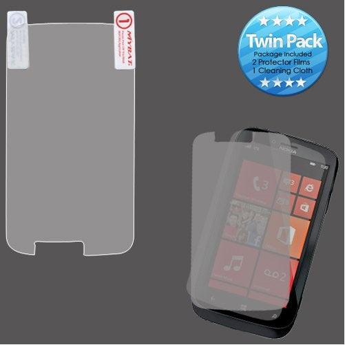 MYBAT NK822LCDSCPRTW LCD Screen Protector for NOKIA: 822 (Lumia 822)- Retail Packaging - Twin Pack