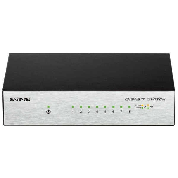 D-Link 8-Port Unmanaged Gigabit Metal Desktop Switch (GO-SW-8GE)