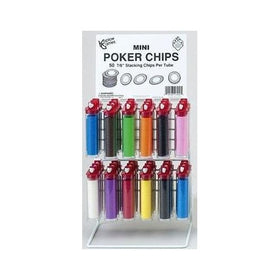 Blue Mini Poker Chip 7/8in Tube of 50ea