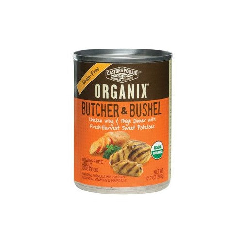 Castor & Pollux Organix Canned Adult Dog Food; Chicken Wing & Thigh - (Case of 12 - 12.7 oz)