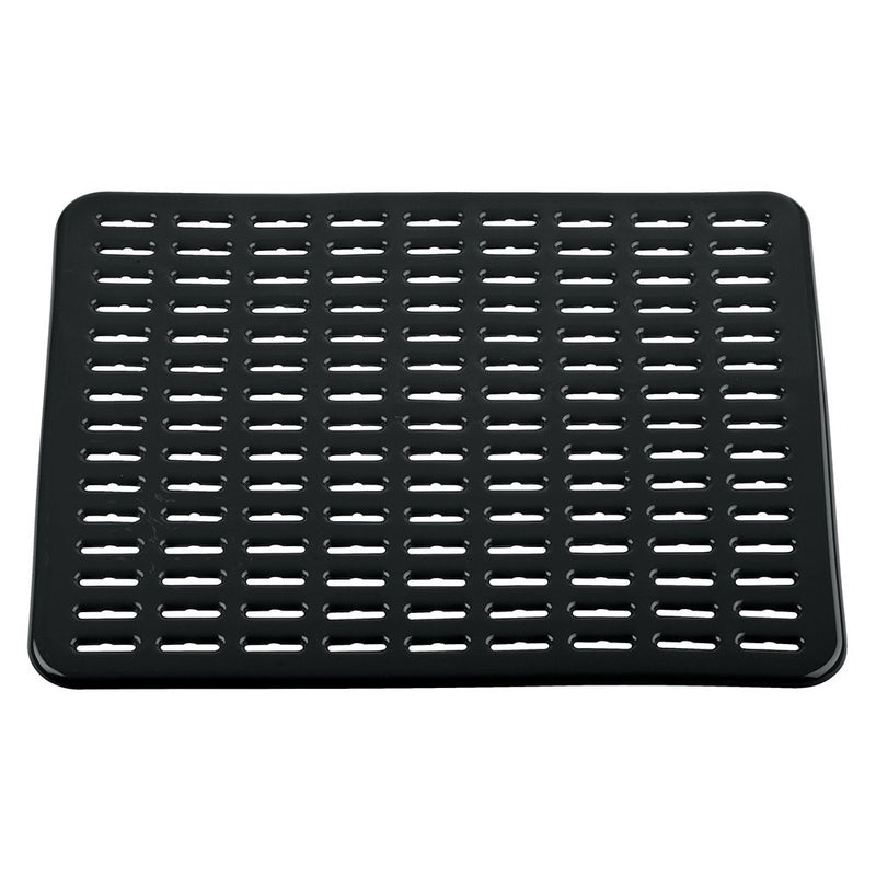 InterDesign Syncware Kitchen Sink Protector Mat Large, Black