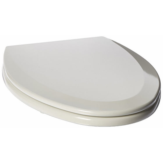 Bemis 1500TTT 346 Elongated Closed Front Molded Wood Toilet Seat, Biscuit