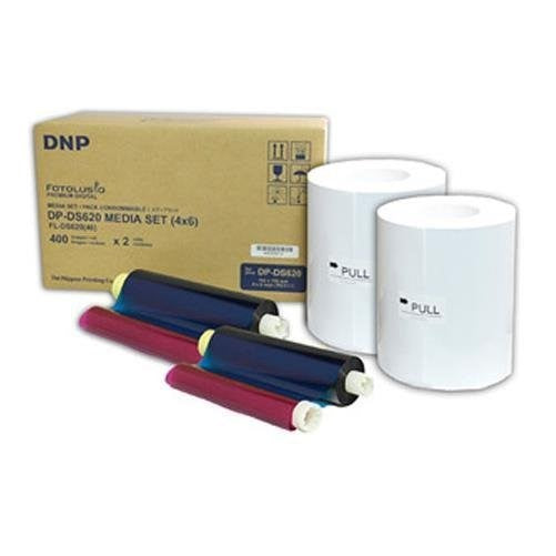 DNP DX620A 4x6" Photo Paper Print Media - 2 Rolls x 400 Prints Per Roll = 800 Prints Total ( sku DS6204X6 )