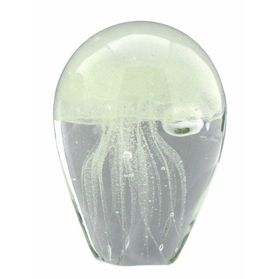 Glow in the Dark Glass Jellyfish 4.25 Inches Tall by LTD