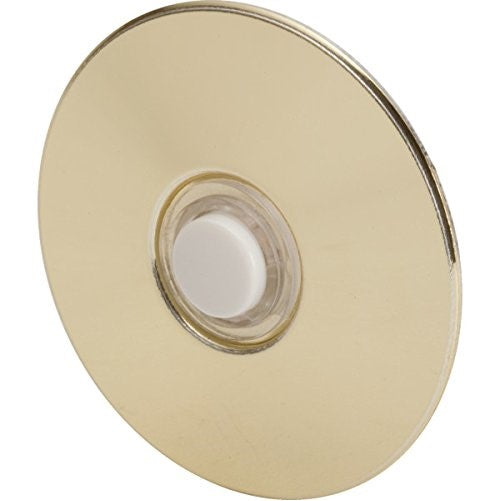 Everyday Round Door Bell Chime Button, Size: 2-1/2", Brass