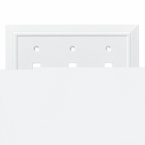Franklin Brass W35249-PW-C Classic Architecture Triple Switch Wall Plate/Switch Plate/Cover, White