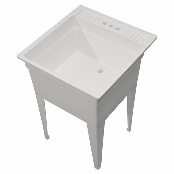 CASHEL 1960-20-01 Heavy Duty Sink - Essential Sink Kit, White
