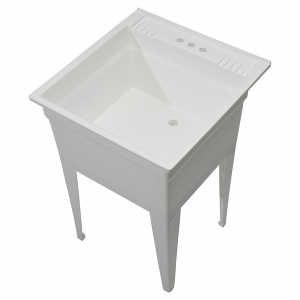 CASHEL 1960-20-01 Heavy Duty Sink - Essential Sink Kit, White