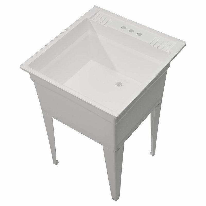 CASHEL 1960-20-01 Heavy Duty Sink - Essential Sink Kit, White