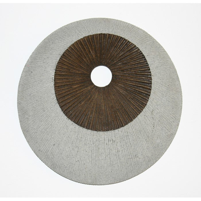 Round and Ribbed Double Layer Sandstone Wall Art, Small, Brown and Gray