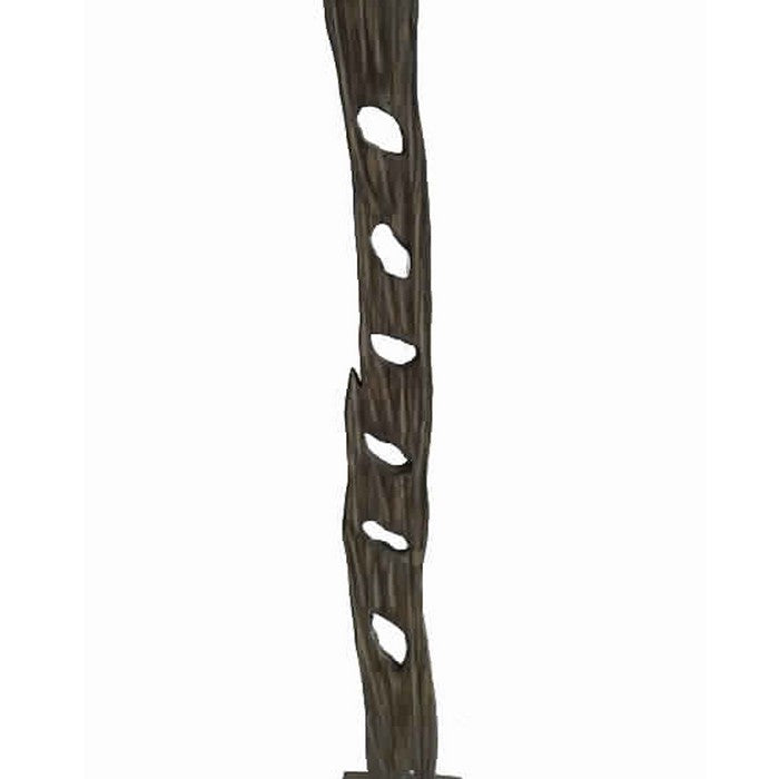 Contemporary Standalone Wooden Art Sculpture with Trunk Design, Brown