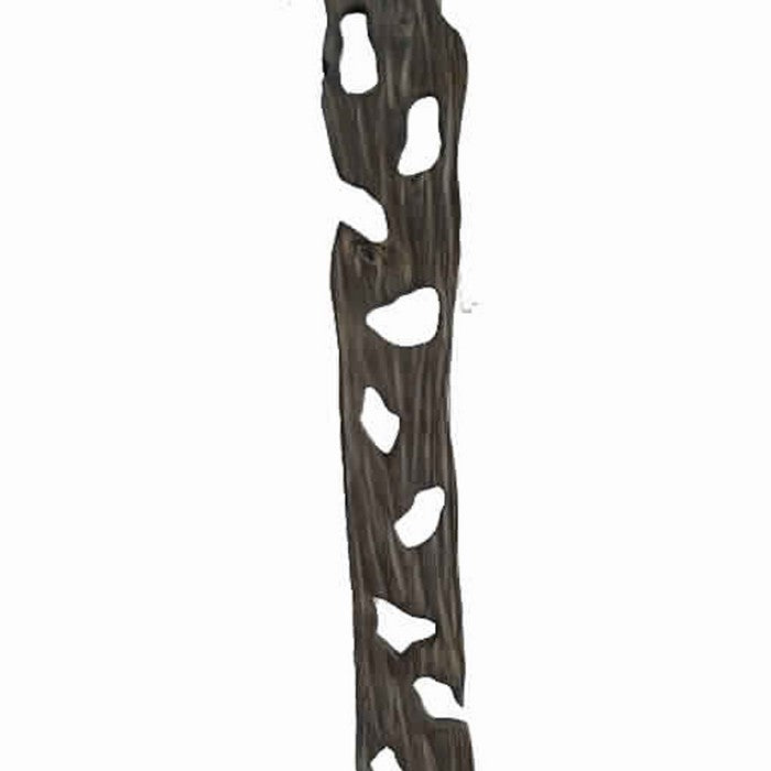 Contemporary Standalone Wooden Art Sculpture with Irregular Design, Brown