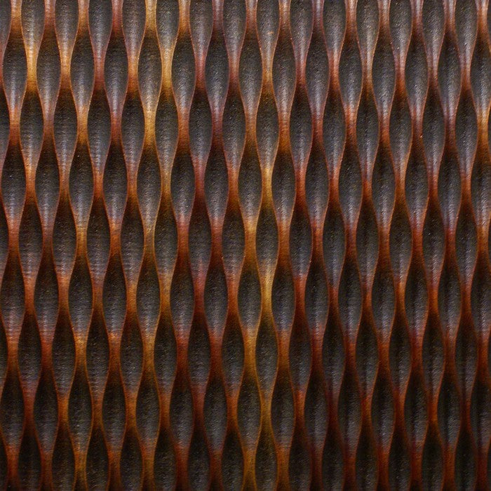 Modern Style Wooden Wall Decor with Patterned Carving, Small, Brown