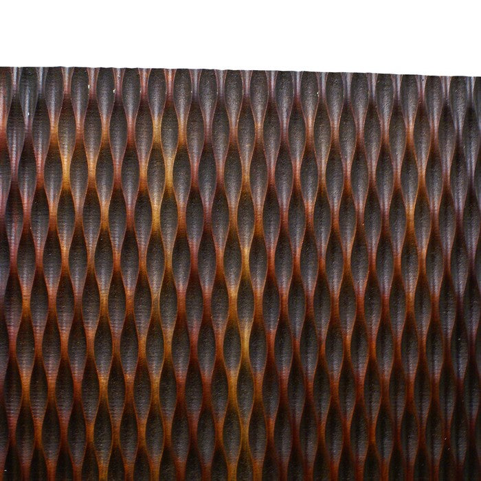 Modern Style Wooden Wall Decor with Patterned Carving, Large, Brown