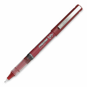 Pilot Precise V7 Stick Rolling Ball Pens, Fine Point, Red Ink, Dozen Box (35352)