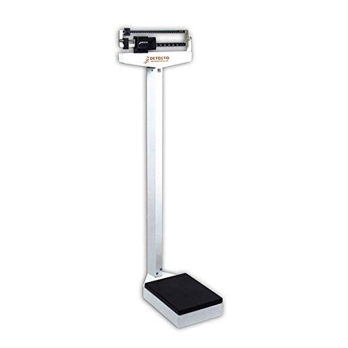 Detecto 439 Balance Beam Doctor/Physician Scale w/ Height Rod, 400 lbs, Made in the USA