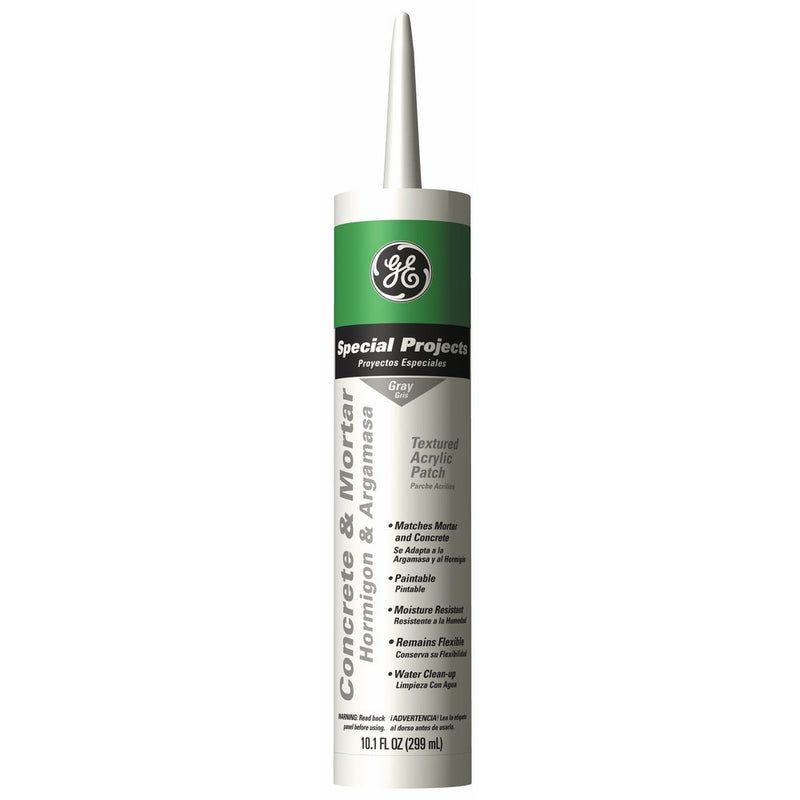 General Electric GE14225 Mortar Patch Acrylic Caulk, 10.1-Ounce, Grey