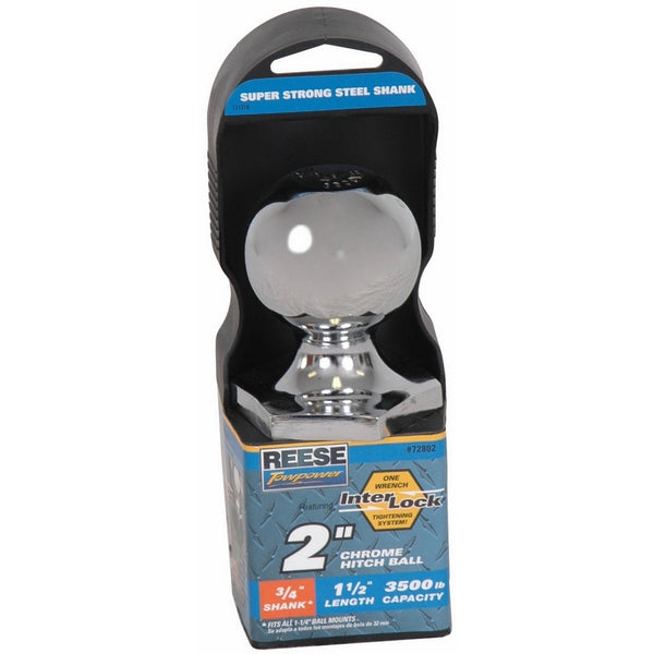 Reese Towpower 72802 Chrome Interlock 2" Hitch Ball