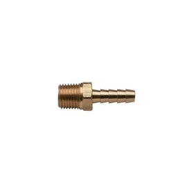 Moeller Brass Fuel Line Hose Barb (1/4" NPT x 3/8") with Male Threads