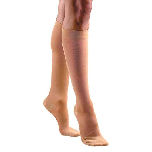 Activa 20-30 mmHg Soft Fit Knee High Socks with Closed Toe, Barely Beige, 4X-Large
