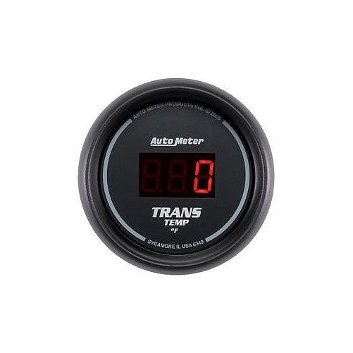 Auto Meter 6349 Z-Series Digital Gauge 2-1/16" Trans Temperature (0 - 340°F)