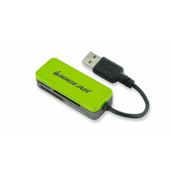 IOGEAR 12-in-1 USB 2.0 Flash Memory Card Reader, Tri-Lingual Packaging, GFR209W6