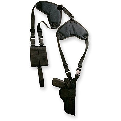 Bulldog Cases Deluxe Shoulder Harness with Holster and Ammo Pouch, Horizontal (Fits Most 1911 Style Autos)