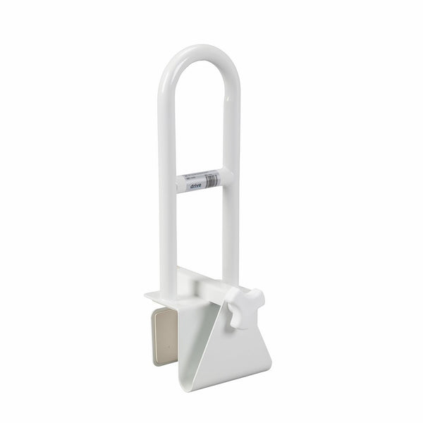 Drive Medical Steel Clamp on Tub Rail, White