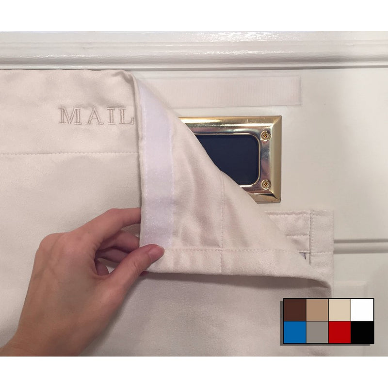 SNAIL SAKK: Mail Catcher For Mail Slots - CREAM. No tools/screws necessary! Space efficient, reduces drafts, and more! For home, office, and garage doors. | Basket, Letter Cage, Door, Bag |