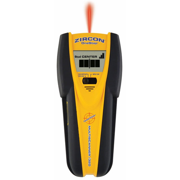 Zircon MultiScanner i320 OneStep Center-Finding Stud Finder with Metal Scanning and DVD How-To Guide