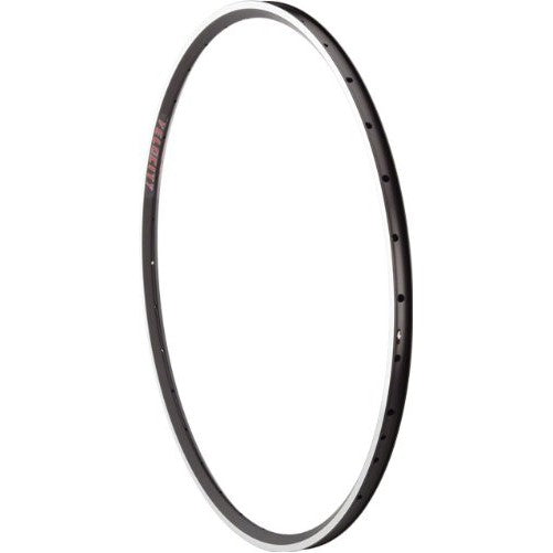Velocity A-23, 700c, 28h Black/Silver with Machined Sidewall