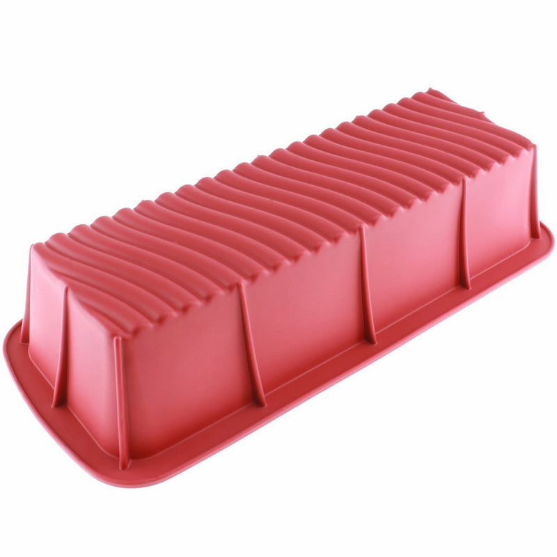 Freshware CB-103RD 12.5-inch Large Silicone Mold/Loaf Pan for Soap and Bread - 1 PC