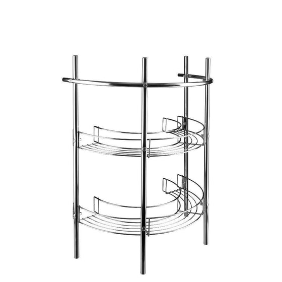 Croydex Mild Steel Pedestal Storage Unit with Shelves and Towel Rail