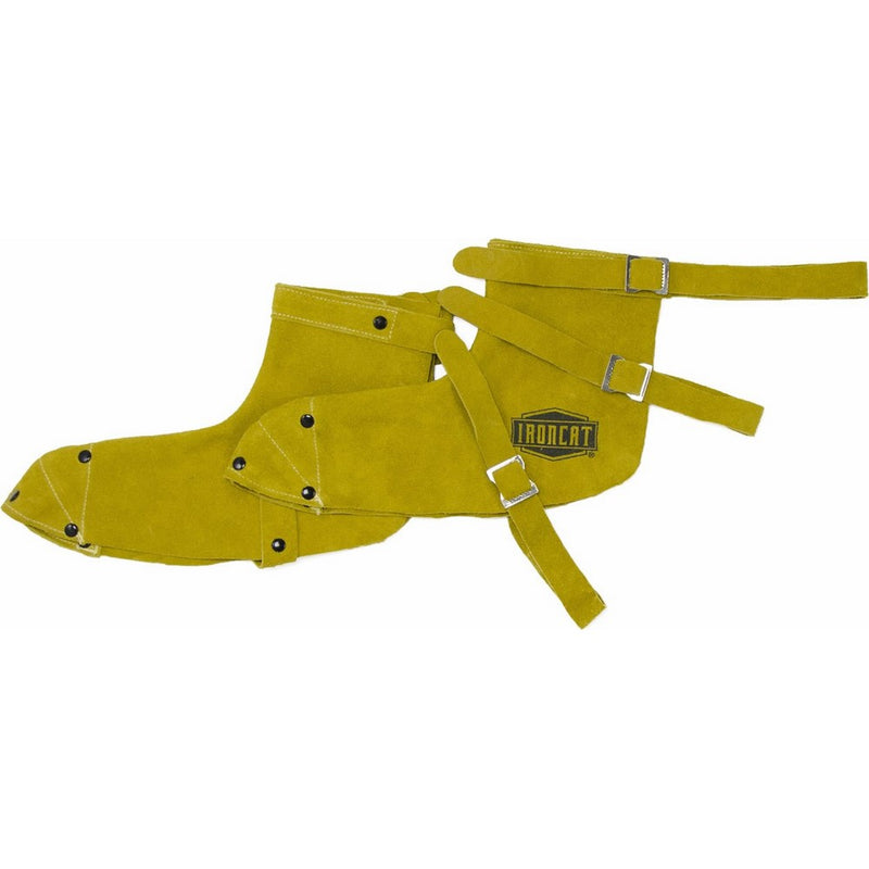West Chester IRONCAT 7030 Heat Resistant Split Cowhide Leather Welding Shoe Protectors: One Size Fits Most, 1 Pair