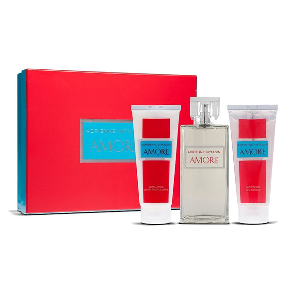 Adrienne Vittadini Amore Gift Set for Women (Eau de Parfum, Lotion, Shower Gel)