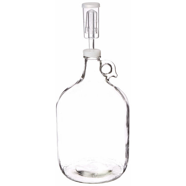 Home Brew Ohio Glass Wine Fermenter Includes Airlock, 1 gallon Capacity