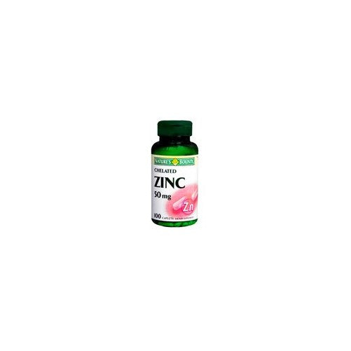 Nature's Bounty Zinc 50 mg Caplets 100 ea (Pack of 3)