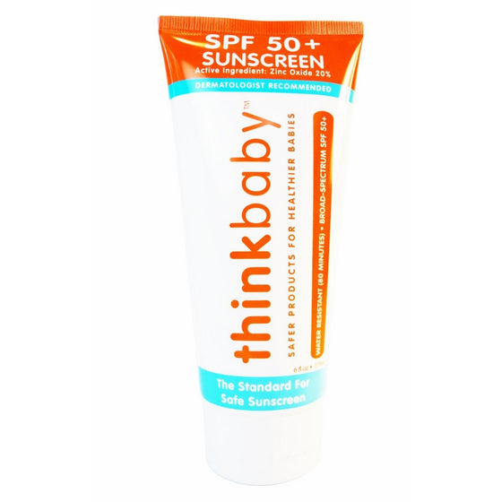 Thinkbaby Safe Sunscreen SPF 50 - 6oz Family Size