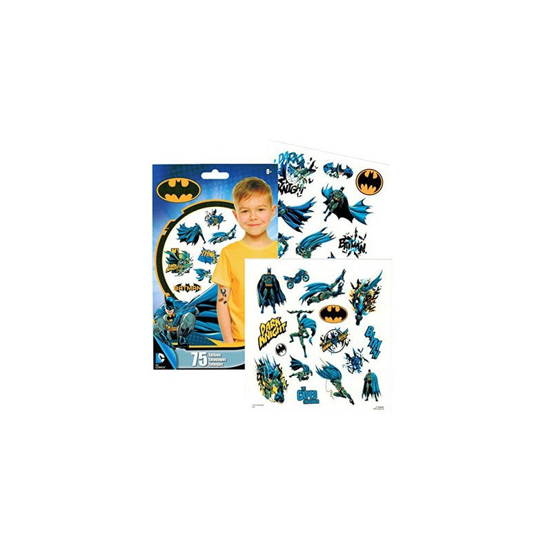 DC Comics BATMAN Temporary Tattoos - Pack of 75