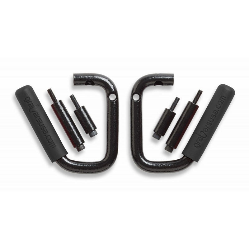 Made in the USA GraBars Steel Handles 2007-2017 Jeep Wrangler 2DR JK Front Only - BLACK