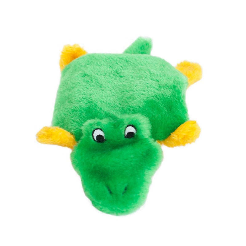 ZippyPaws Squeakie Pad Alligator - Squeaky No Stuffing Plush Dog Toy